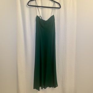 Reformation Juliette Dress, Emerald, Size 4